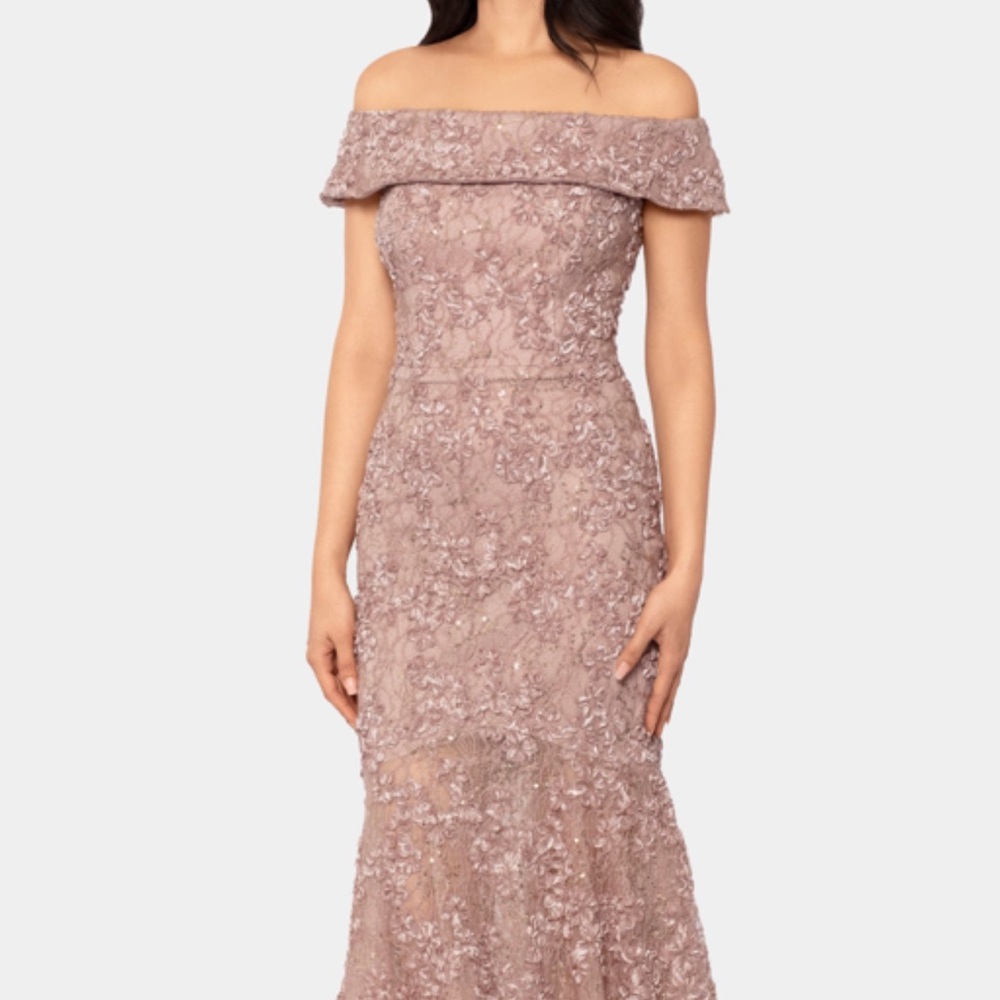 Elegant Off-Shoulder Lace Dress (XScape)